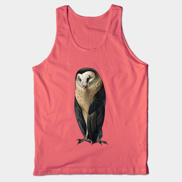 Grass Owl Tank Top by Jaime Ricciardi